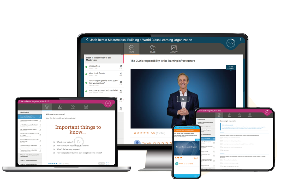 - Guided pedagogy, exclusive technology, Content integration, immediate appreciation